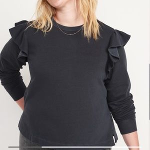 Ruffle Sweatshirt
